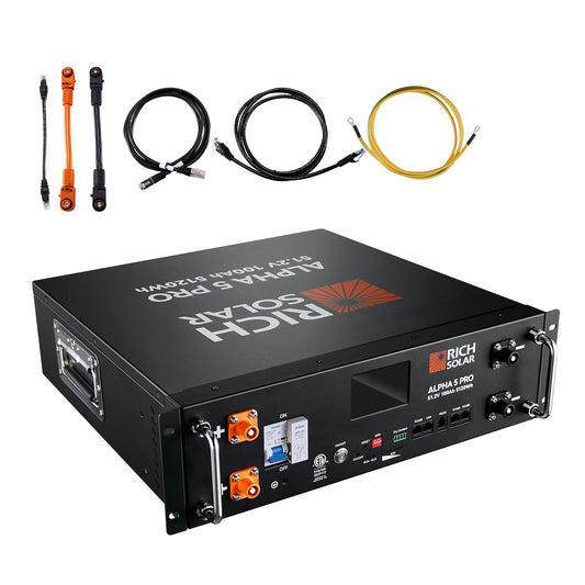 Rich Solar 12K PV Hybrid Inverter Solar Kit | 61.44kWH Server Lithium Battery [KIT-SR0002] - SRx12-H12Kx1-NO