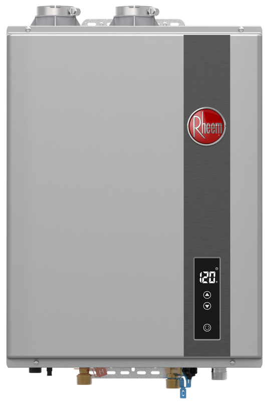 Rheem 120,000 BTU Indoor High-Efficency Condensing Direct Vent Propane Tankless Water Heater Model RTGH-68DVLN-3  - RRTGH68DVLP3701170