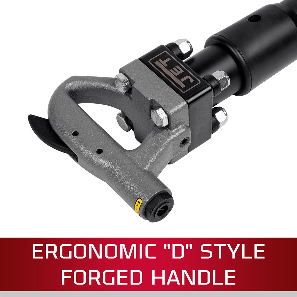 JET JCT-3622 4" Stroke Round Shank 4-Bolt Pneumatic Chipping Hammer (D Handle) - JT9-550622