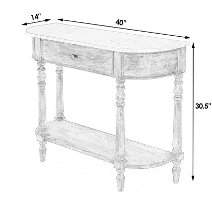 Butler Specialty Company Danielle Marble 40" Console Table Tan/Beige  - 5517415