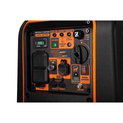 WEN 56250iX 2500-Watt Inverter Generator, Quiet, Portable, and Lightweight with Fuel Shut Off and CO Watchdog - 56250iX