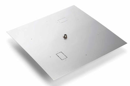 42" High Capacity Square Flat Stainless Steel Burner Pan - 571-42HCSQ