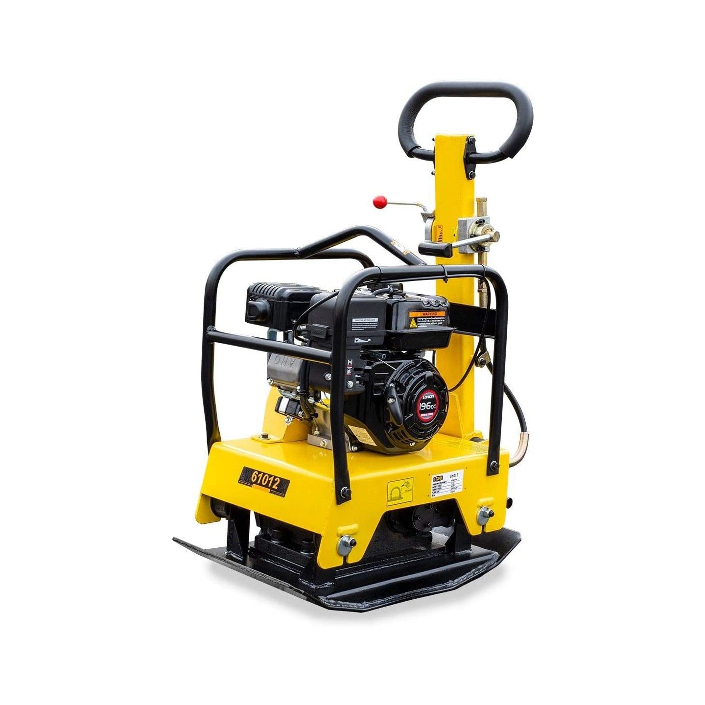 Stark USA 196cc Walk Behind 6.5HP Reversible Plate Compactor Rammer Gas 4950lb - 61012