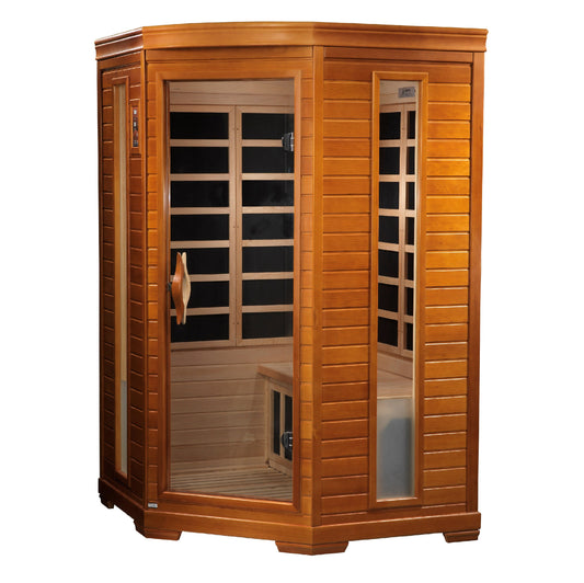 Golden Designs "Heming" 2 Person Low EMF Far IR Sauna  - DYN-6225-02