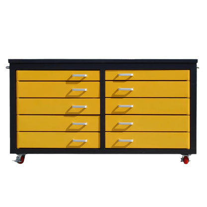 Chery Industrial [AS-IS] 6ft Storage Cabinet with Workbench (10 Drawers) - D_WW00019602