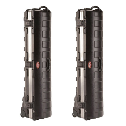 SKB Cases ATA Standard Hard Plastic Wheeled Golf Bag Travel Case, Black - 112999
