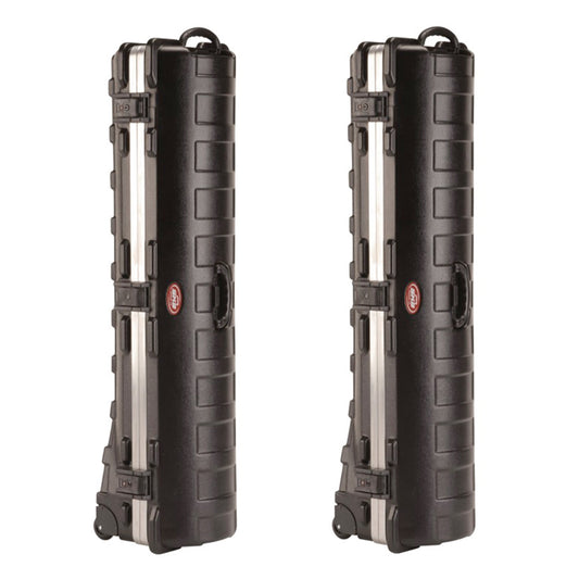 SKB Cases ATA Standard Hard Plastic Wheeled Golf Bag Travel Case, Black - 112999