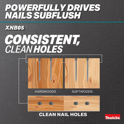 Makita 18V LXT Lithium-Ion Brushless Cordless 2-1/2" Straight Finish Nailer, 16 Ga. (Tool Only) - XNB05Z