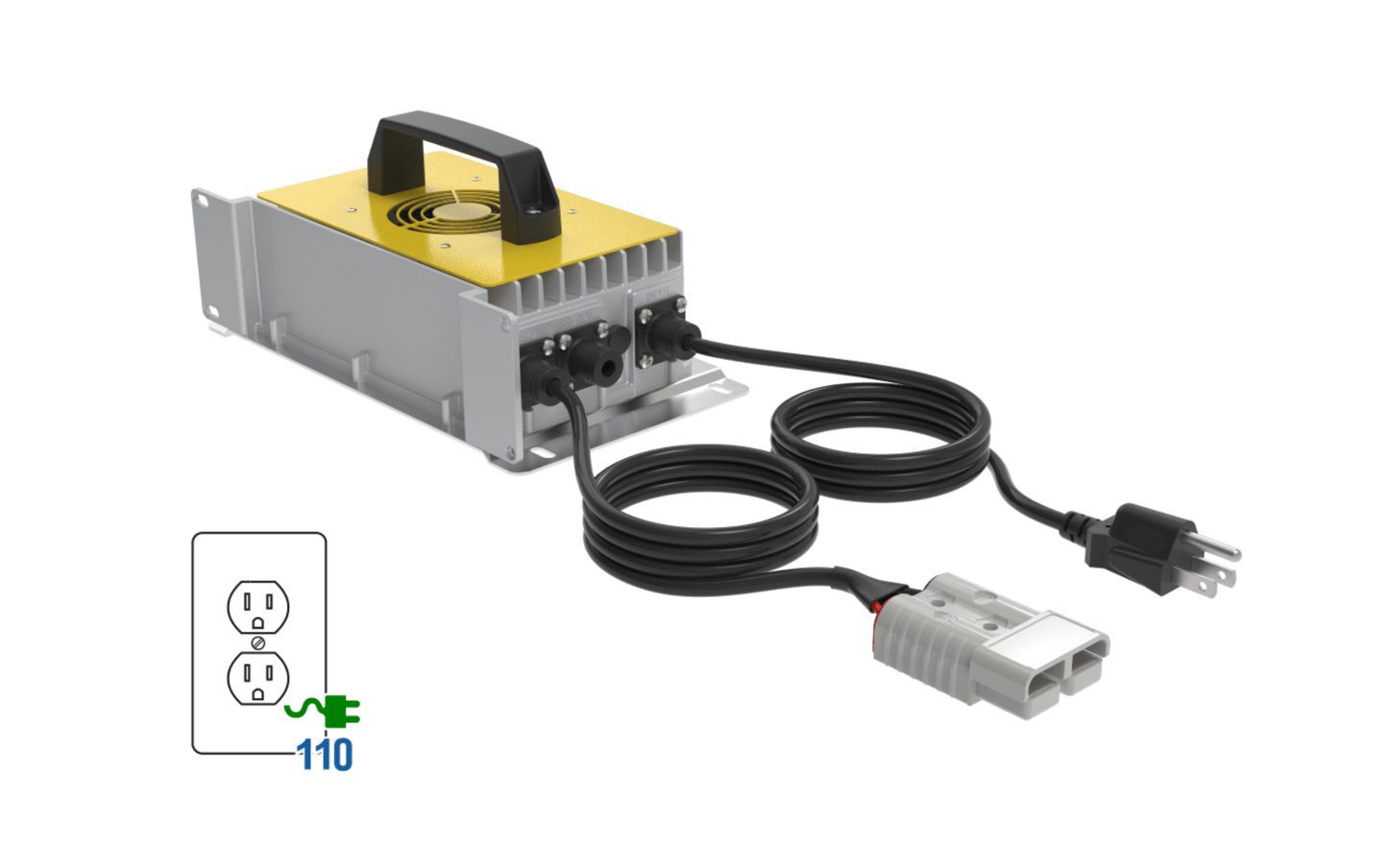 Big Battery  72V 110V AC 13A IP65 Weatherproof Lithium Charger (87.6V DC) - CHG1013