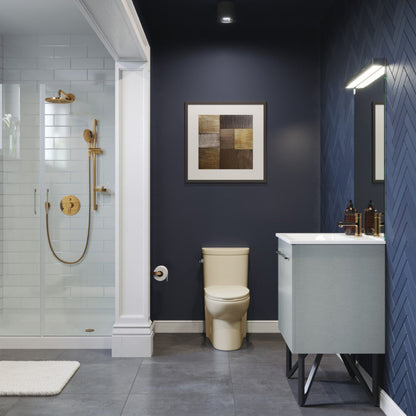Swiss Madison Sublime One-Piece Elongated Left Side Flush Handle Toilet in Bisque 1.28 gpf - SM-1T206BQ