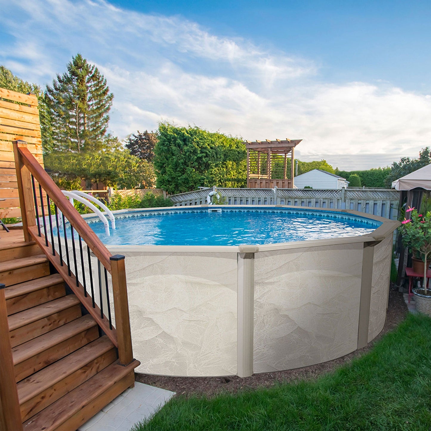 Aquarian Phoenix 18'x52" Round Steel Frame Above Ground Swimming Pool w/o Liner - 97217