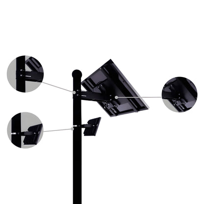 AVS Energy Solar LED Flood Light 30 Watt 4200 Lumens 5000K  - AVS-BLK-30W