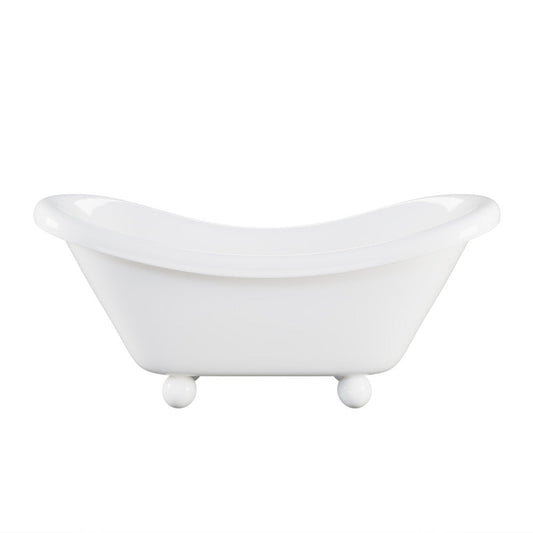 Swiss Madison Plaisir II 67" Freestanding Bathtub with Round Feet in Glossy White - SM-FB0702GW