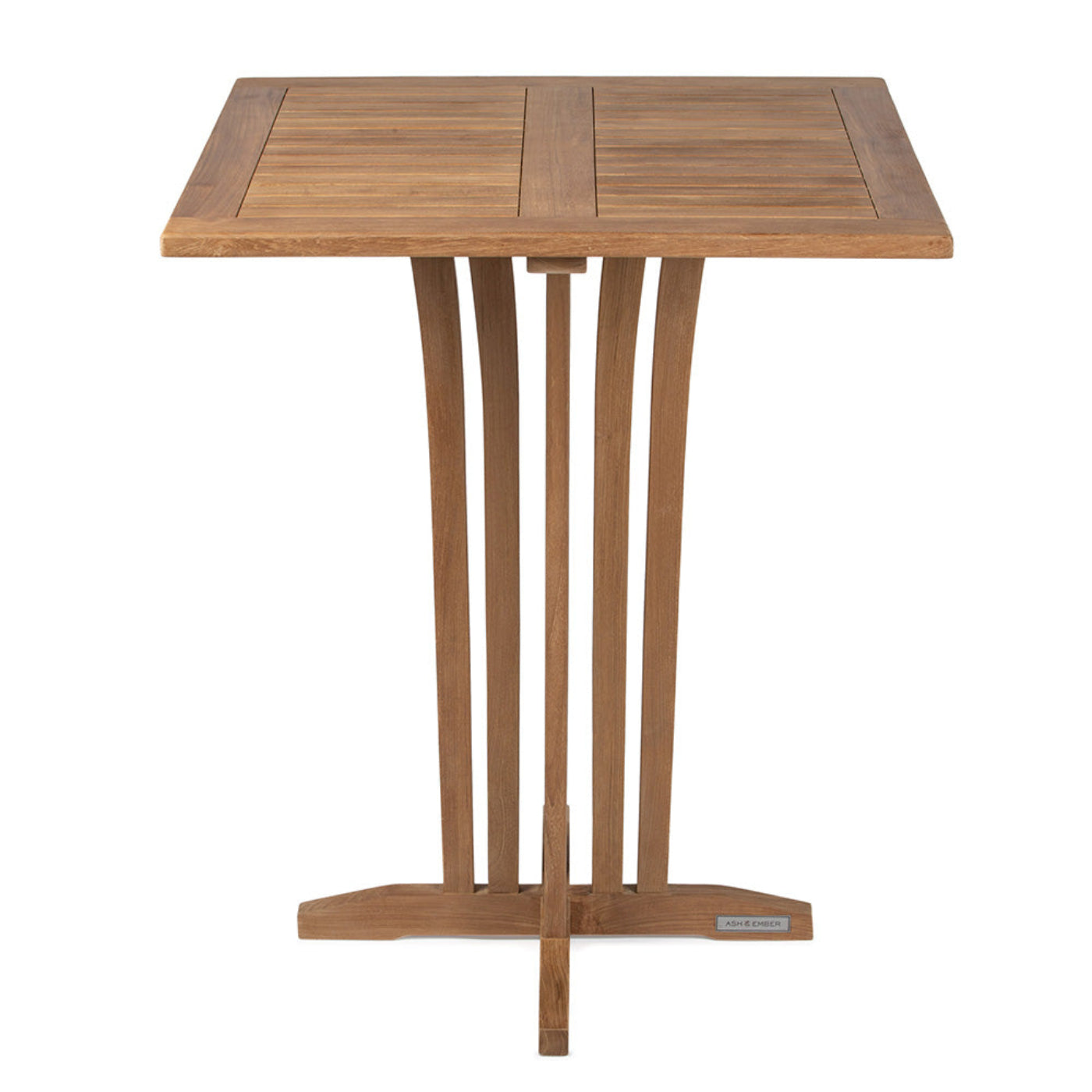 Ash & Ember Acadia Grade A Teak 35" Square Bar Table - 899471