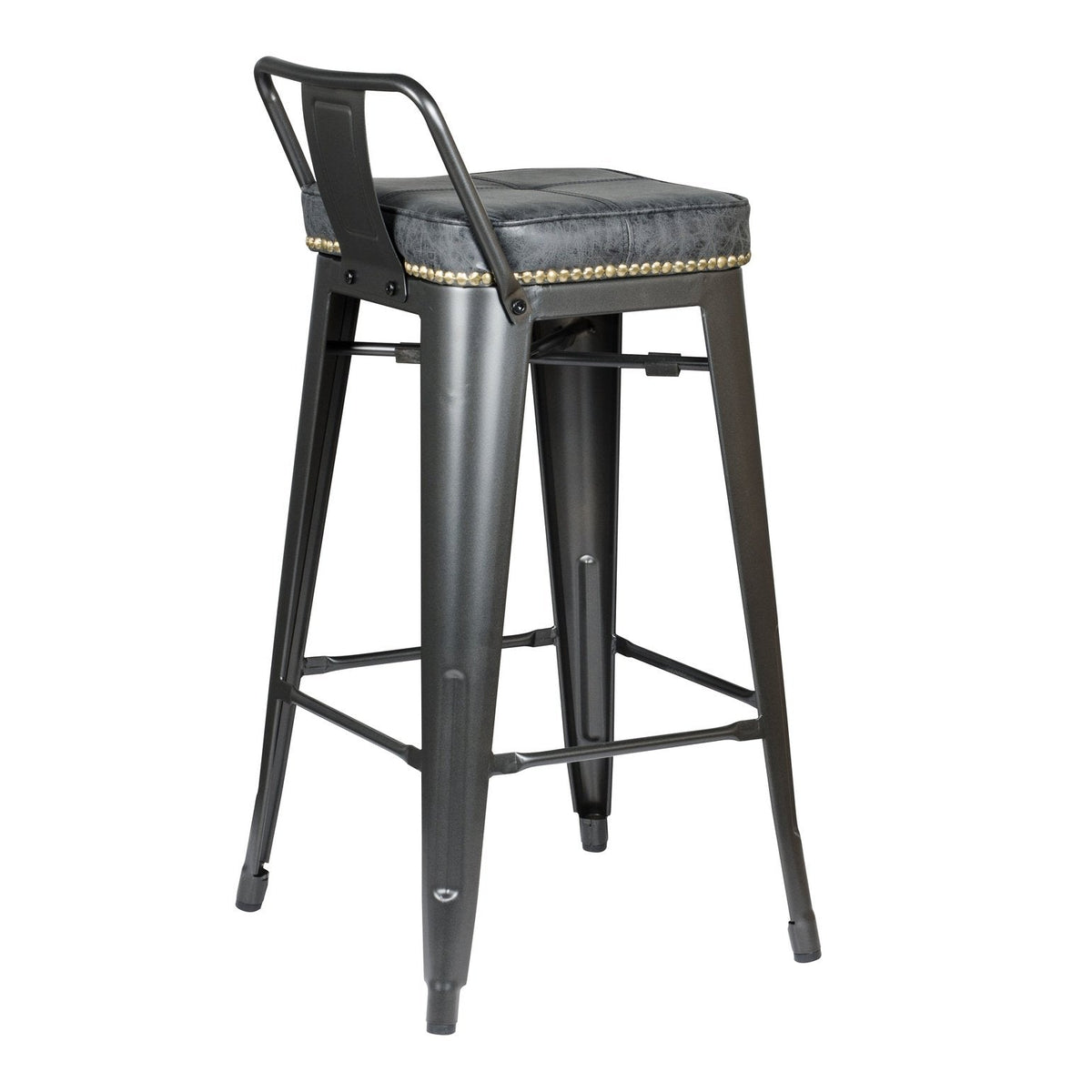 New Pacific Direct Metropolis PU Leather Low Back Counter Stool, (Set of 4) -  9300032-240