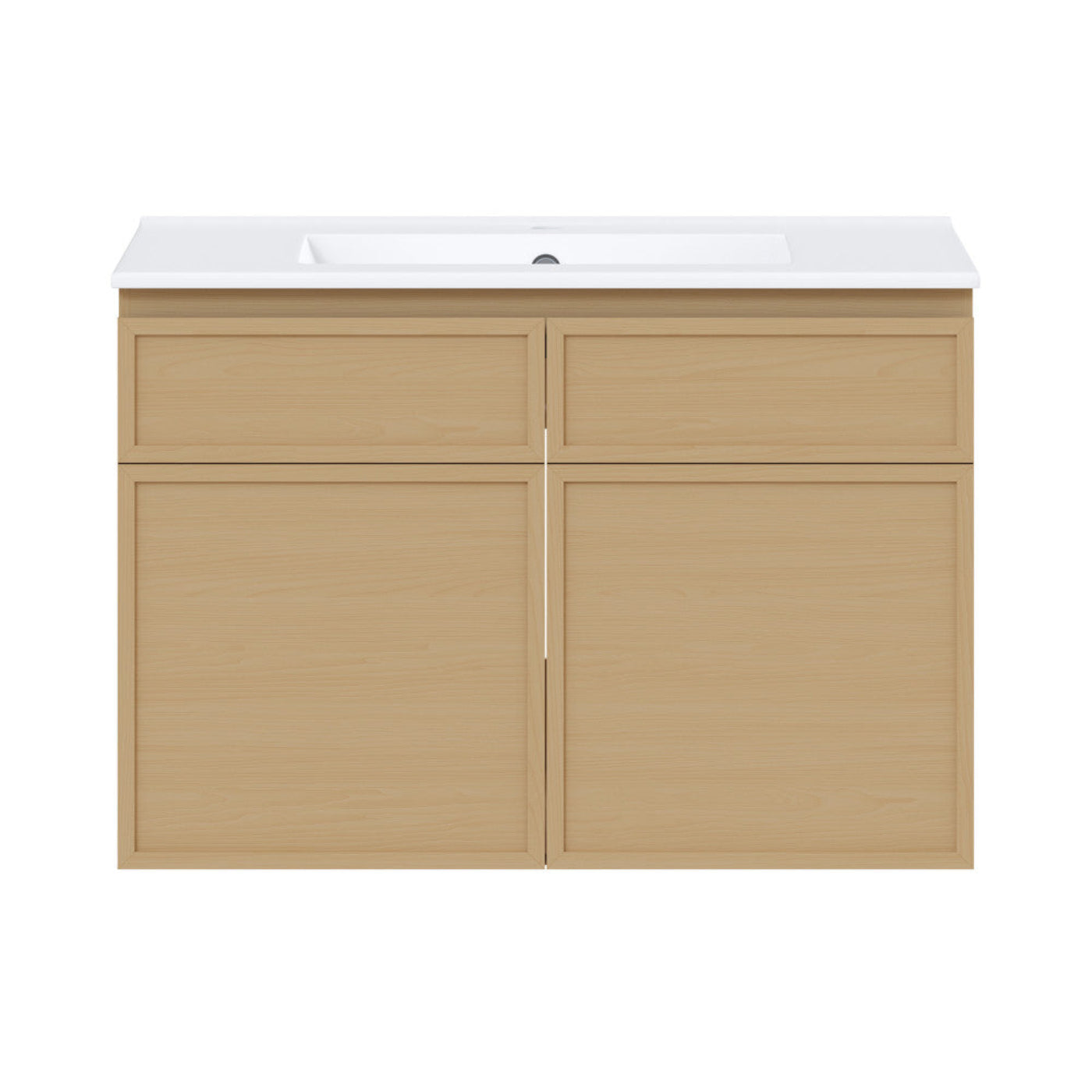 Swiss Madison St. Tropez 30" Wall-Mounted Bathroom Vanity in Natural Oak with Sink Top - SM-BV0825NO