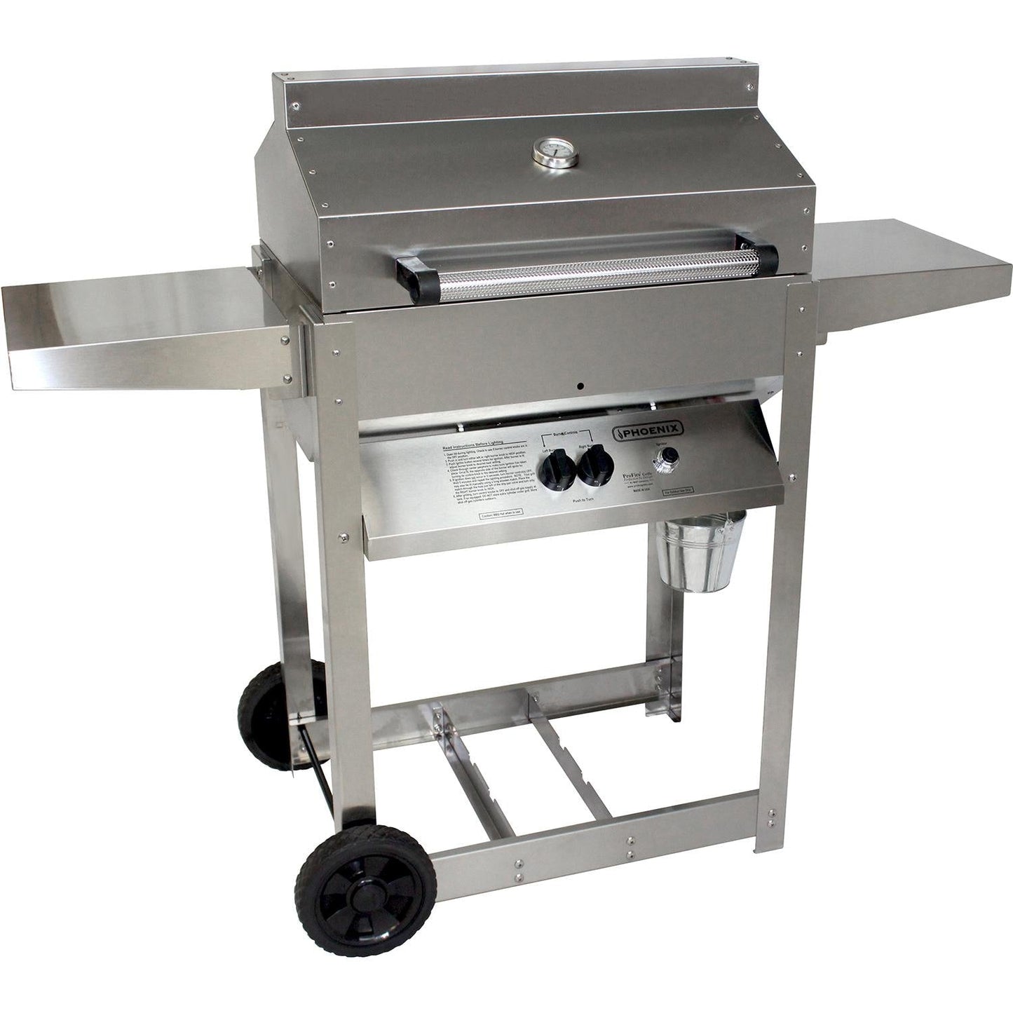 Phoenix Grill SD Stainless Steel Natural Gas Riveted Grill Head - SDRIV4LDD-P