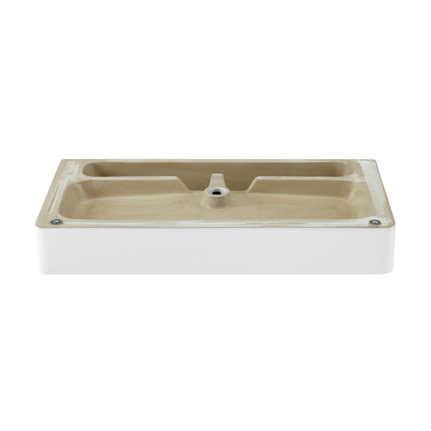 Swiss Madison Carre 36" Ceramic Console Sink White Basin Black Legs - SM-CS733