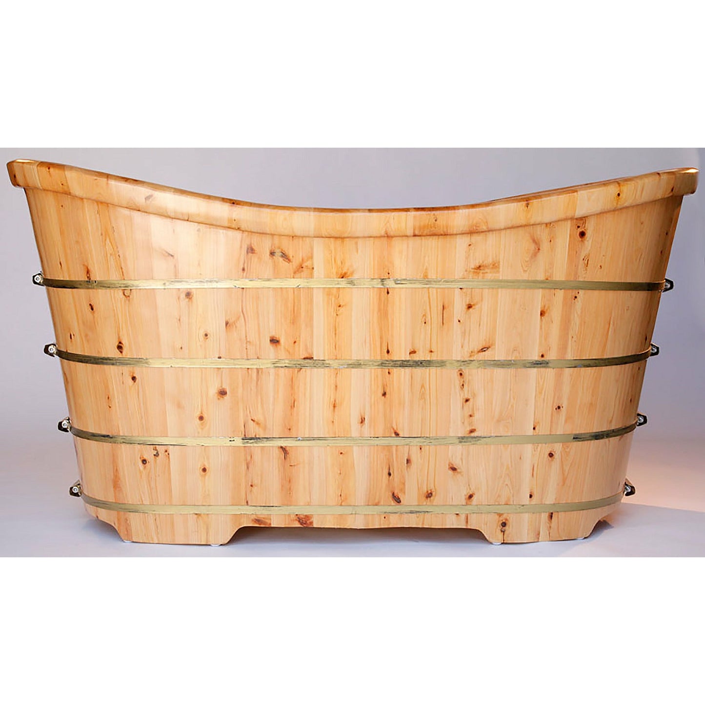 ALFI 63-Inch Cedar Wooden Freestanding Bathtub  - AB1105