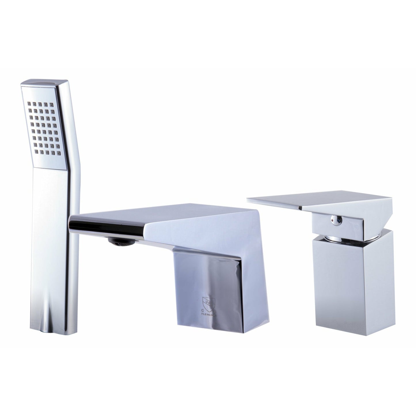 ALFI Deck Mounted 3 Hole Tub Filler & Shower Head  - AB2464