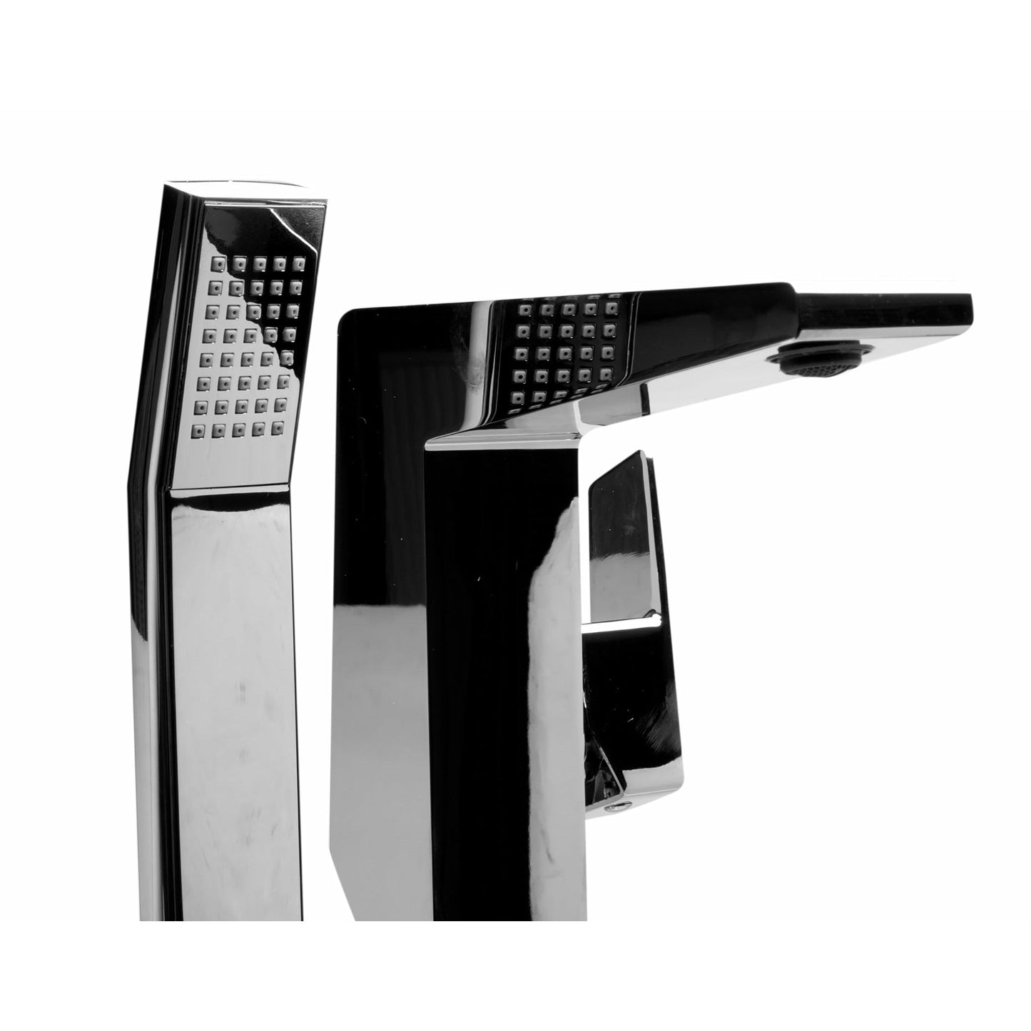 ALFI Single Hole Floor Mounted Tub Filler with Hand Held Shower Head  - AB2475-BN