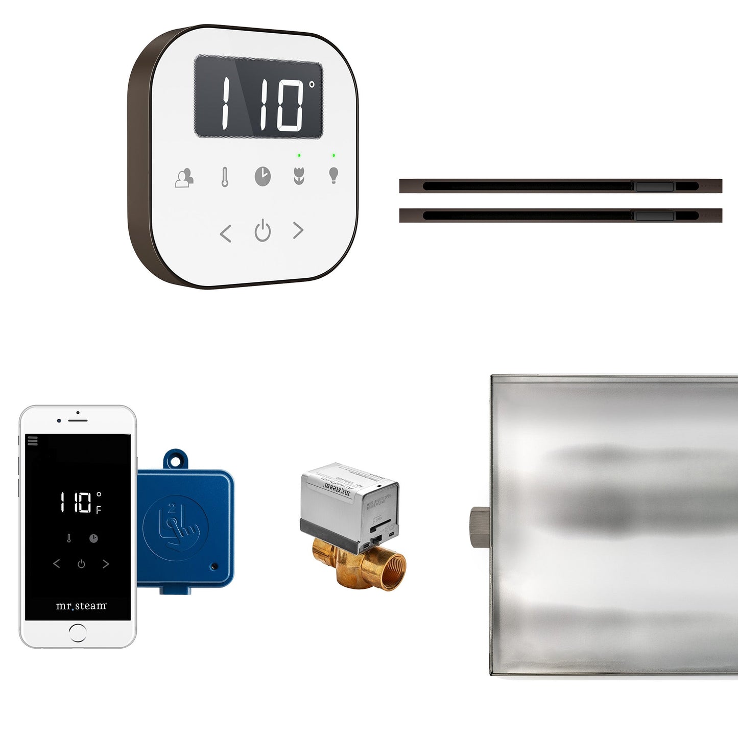 Mr. Steam AirButler Max Linear Steam Generator Control Bundle - ABTLRLXBKBB