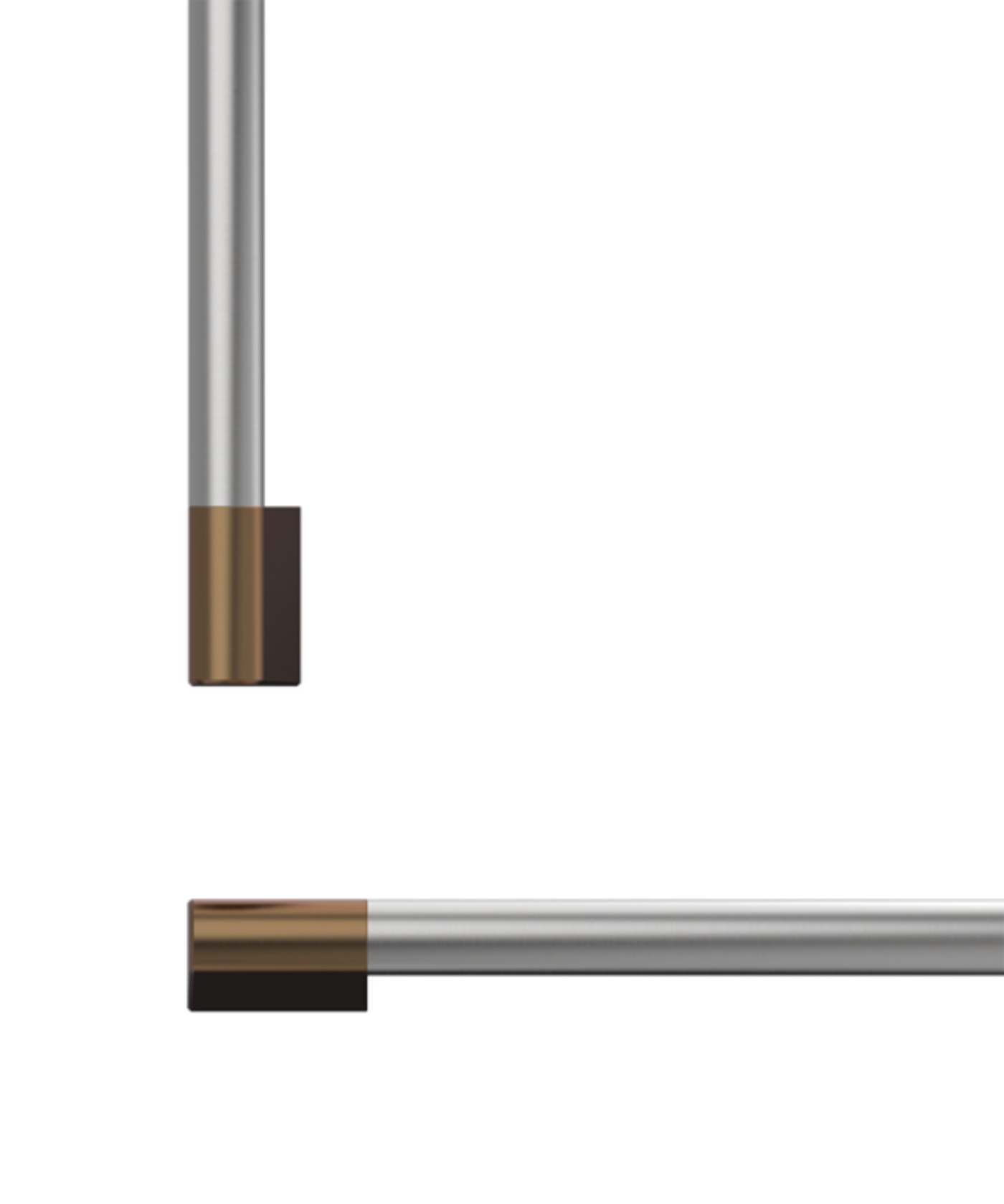 Fisher Paykel Professional Round Flush Handle Kit for Integrated Freezer, 24" Other - AHP3RD2484WDC