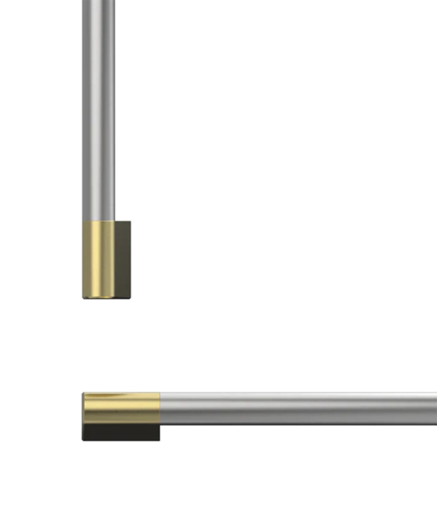 Fisher Paykel Professional Round Flush Handle Kit for Integrated Freezer, 36" Other - AHP3RD3684WBA