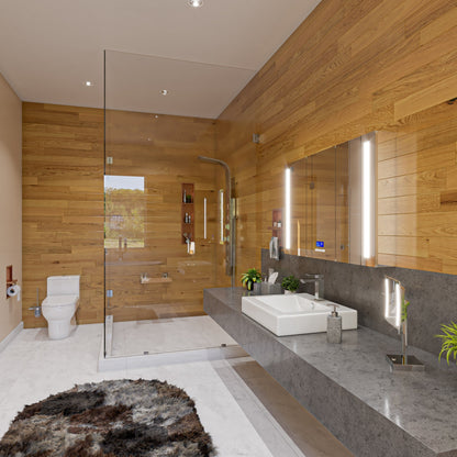 ALFI Modern Stainless Steel Shower Panel with 4 Body Sprays -  ABSP10