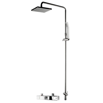 ALFI Polished Chrome Square Style Thermostatic Exposed Shower Set  - AB2862-PC