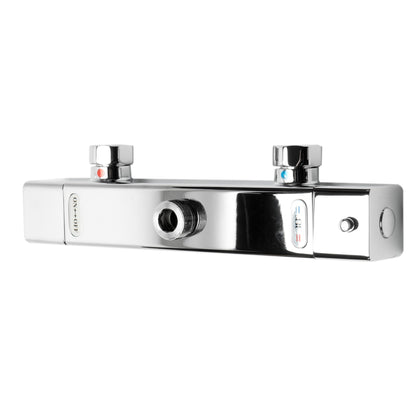 ALFI Polished Chrome Square Style Thermostatic Exposed Shower Set  - AB2862-PC