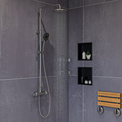 ALFI Round Style Thermostatic Exposed Shower Set  - AB2867