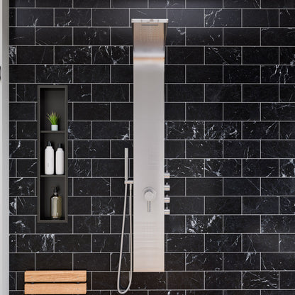 ALFI Stainless Steel Shower Panel with 2 Body Sprays  - ABSP30