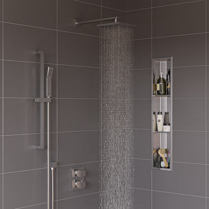 ALFI 2 Way Thermostatic Square Shower Set  - AB2830