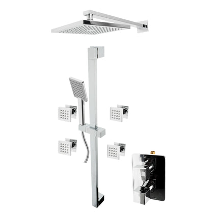ALFI 3 Way Thermostatic Shower Set with Body Sprays  - AB2287