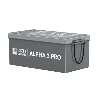 Rich Solar 3 PRO | 12V 314Ah LiFePO4 Battery | 8,000+ Cycles | Built-in Heater & Bluetooth | Lithium Battery for RV, Off-Grid, Cabin & Backup Power - RS-B123SP