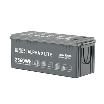 ALPHA 2 LITE | 12V 200Ah LiFePO4 Battery | Best 12V Deep Cycle Lithium Battery for RVs, Trailers, Vans, Boats, Off-Grid | 4,000 Lifetime Cycles | Best Value