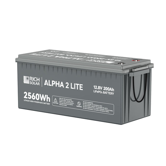 ALPHA 2 LITE | 12V 200Ah LiFePO4 Battery | Best 12V Deep Cycle Lithium Battery for RVs, Trailers, Vans, Boats, Off-Grid | 4,000 Lifetime Cycles | Best Value