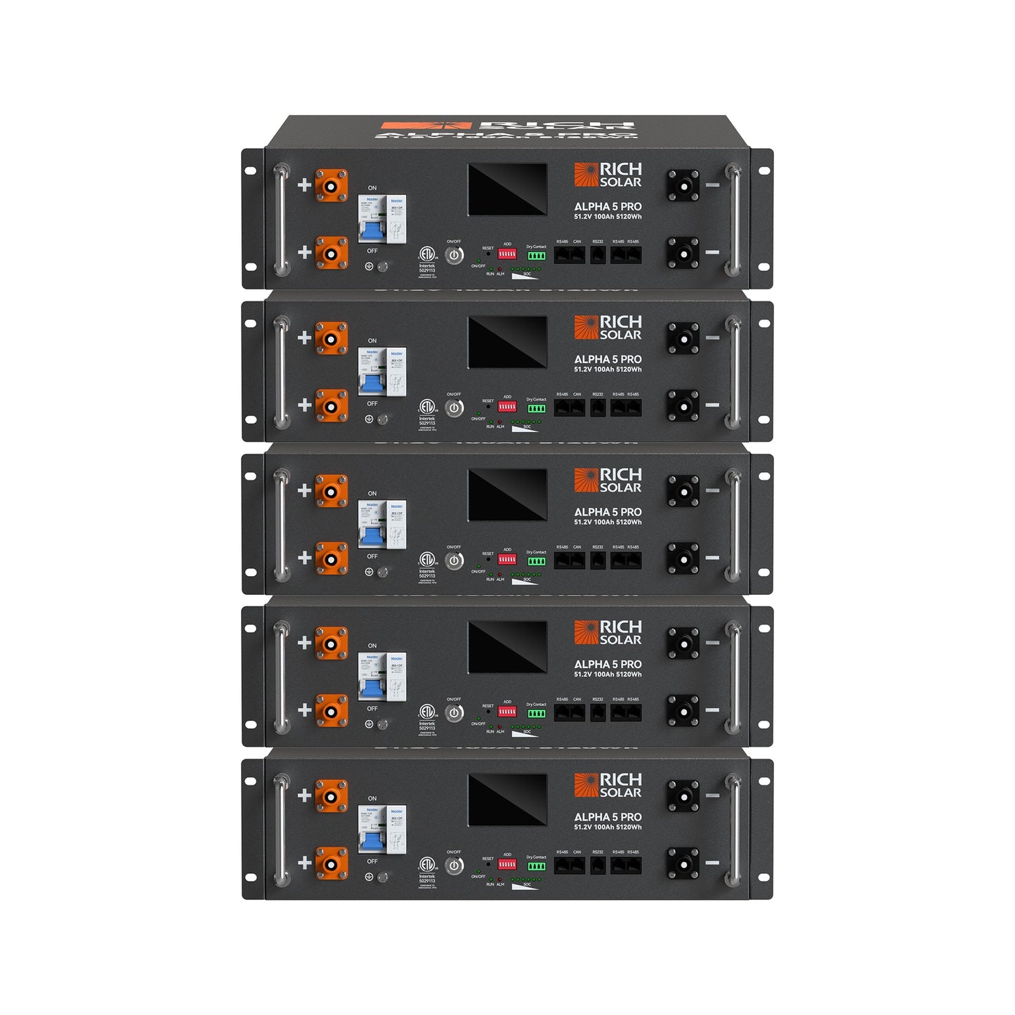 ALPHA 5 PRO | 51.2V 100Ah LiFePO4 Battery | Premium 48V Server Rack Lithium Battery for Residential, Commercial, RVs, Off-Grid | 7,000 Lifetime Cycles | 10 Year Warranty | UL1973, UL9540A Certified