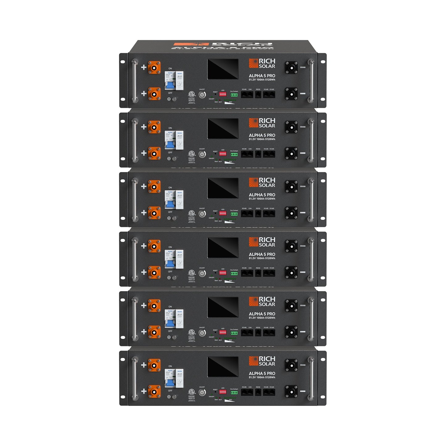 ALPHA 5 PRO | 51.2V 100Ah LiFePO4 Battery | Premium 48V Server Rack Lithium Battery for Residential, Commercial, RVs, Off-Grid | 7,000 Lifetime Cycles | 10 Year Warranty | UL1973, UL9540A Certified