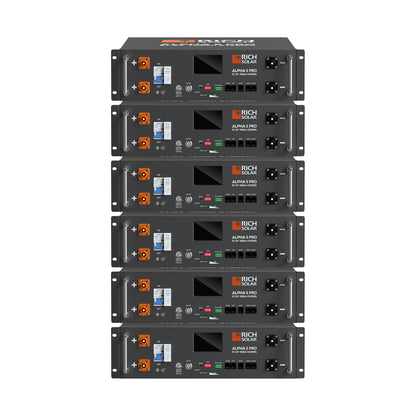 ALPHA 5 PRO | 51.2V 100Ah LiFePO4 Battery | Premium 48V Server Rack Lithium Battery for Residential, Commercial, RVs, Off-Grid | 7,000 Lifetime Cycles | 10 Year Warranty | UL1973, UL9540A Certified