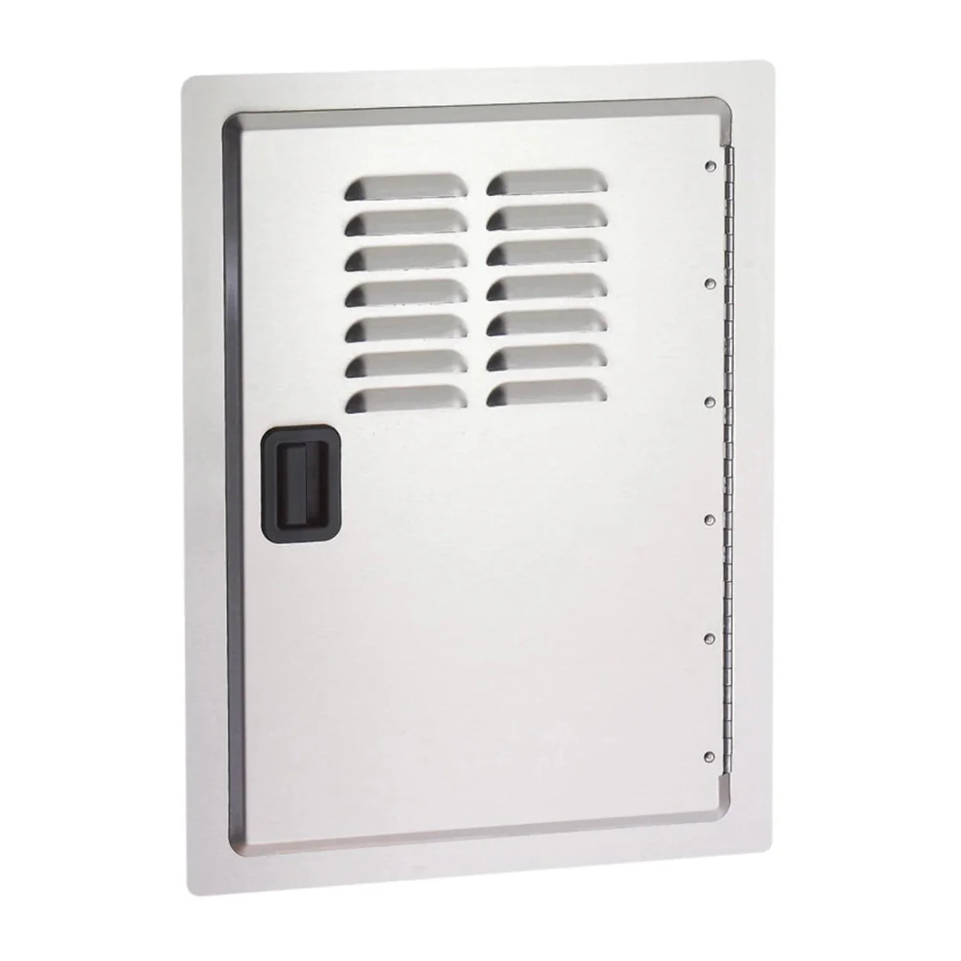 American Outdoor Grill 20x14 Single Louvered Access Door w/ Black Slam Latch (Reversible Hinge) - 20-14-SDV