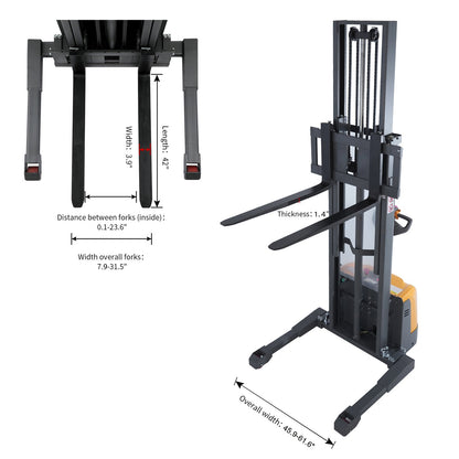 Full Electric Straddle Stacker