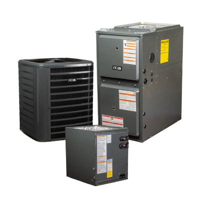 GOODMAN 2.5 Ton 15.2 SEER2 96% AFUE 60,000 BTU Gas Furnace and R32 Air Conditioner System - Horizontal -  AQ-GR9S960603BN