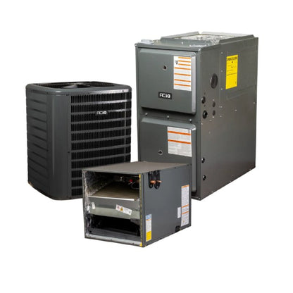 GOODMAN 2.5 Ton 13.4 SEER2 92% AFUE 60,000 BTU Gas Furnace and R32 Air Conditioner System - Horizontal - AQ-GR9S920603BN