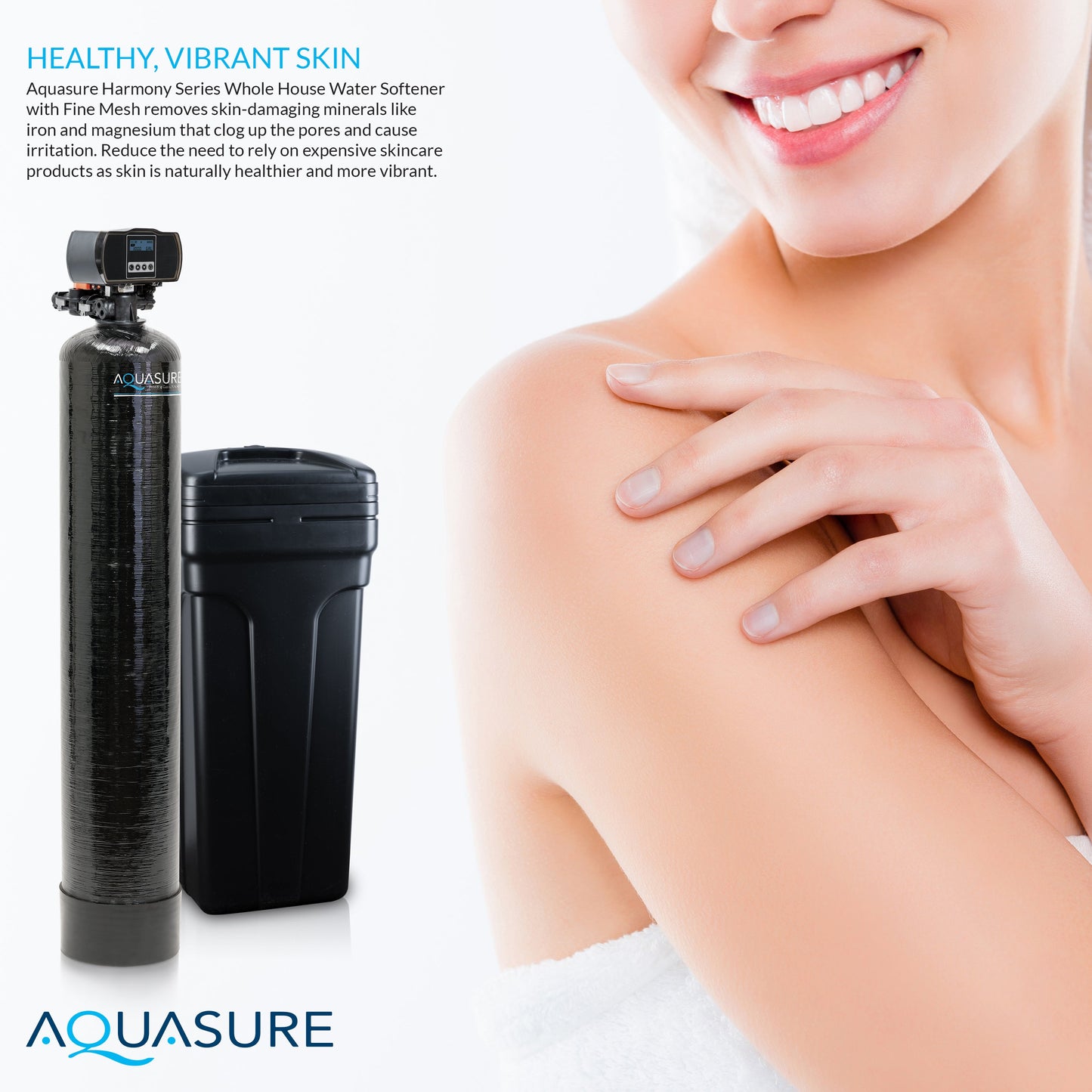 Aquasure Elite | 1,000,000 Gallons Whole House Water Filter Treatment Bundle with 48,000 Grains Softener w/ Fine Mesh Resin, 75 GPD Reverse Osmosis System - AS-SE1000FM