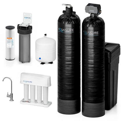 Aquasure Elite Series 64K: Premium Whole House Water Treatment - 75 GPD Reverse Osmosis (RO) System - AS-SE1500A