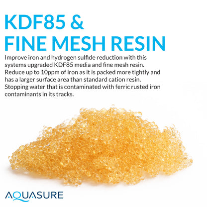 Aquasure Elite | 1,500,000 Gallons Whole House Water Filter Treatment Bundle with 64,000 Grains Softener w/ Fine Mesh Resin, 75 GPD Reverse Osmosis System - AS-SE1500FM