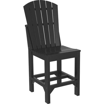 LuxCraft Counter Height Poly Adirondack Side Chair - ASCCBK
