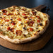 Acacia Wood Pizza Peel with Pizza